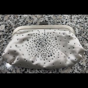 Embellished wedding clutch with strap